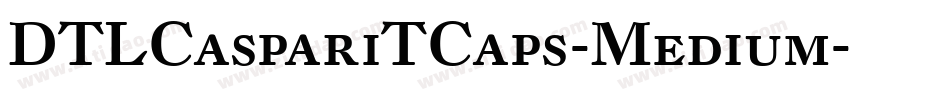 DTLCaspariTCaps-Medium字体转换