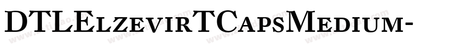 DTLElzevirTCapsMedium字体转换