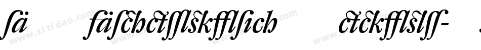 DTLAlbertinaTMedium-Italic字体转换
