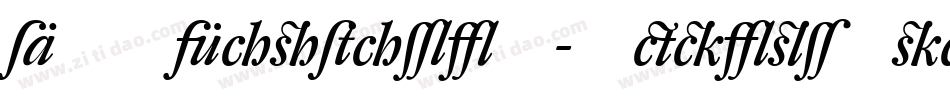 DTLCaspariT-MediumItalic字体转换