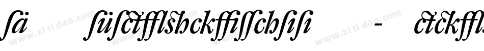 DTLFleischmannST-MediumItalic字体转换