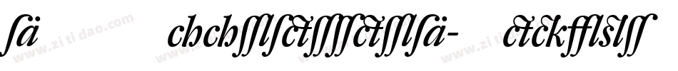 DTLHaarlemmerD-MediumItalic字体转换