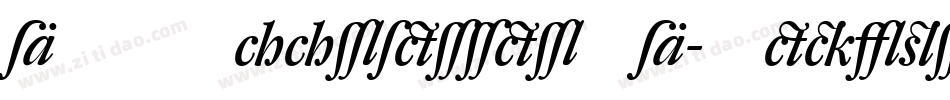 DTLHaarlemmerSD-MediumItalic字体转换