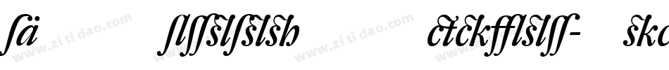 DTLRomulusSTMedium-Italic字体转换