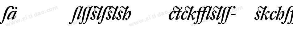 DTLRomulusTMedium-Italic字体转换