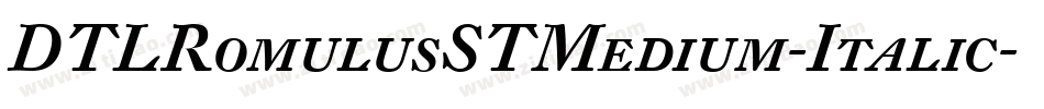 DTLRomulusSTMedium-Italic字体转换