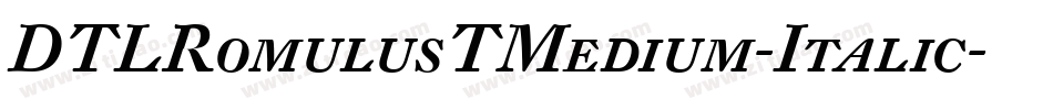 DTLRomulusTMedium-Italic字体转换