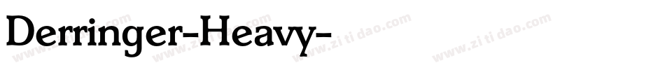 Derringer-Heavy字体转换