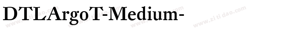 DTLArgoT-Medium字体转换