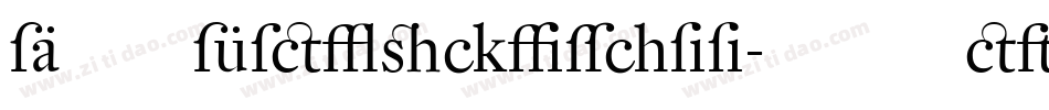 DTLFleischmann-STRegular字体转换