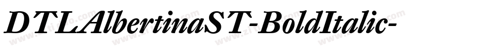 DTLAlbertinaST-BoldItalic字体转换