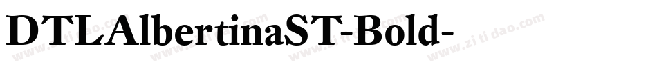 DTLAlbertinaST-Bold字体转换