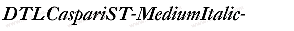 DTLCaspariST-MediumItalic字体转换