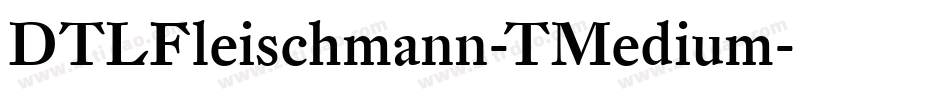 DTLFleischmann-TMedium字体转换