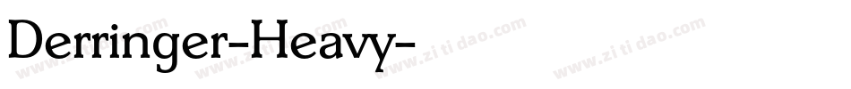 Derringer-Heavy字体转换