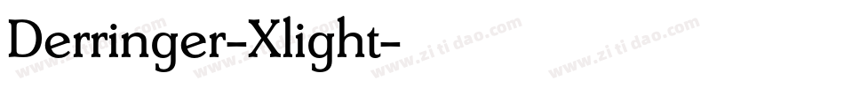 Derringer-Xlight字体转换