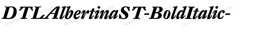 DTLAlbertinaST-BoldItalic字体转换