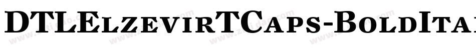 DTLElzevirTCaps-BoldItalic字体转换