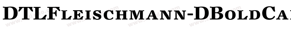 DTLFleischmann-DBoldCaps字体转换