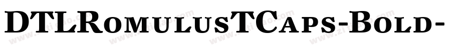 DTLRomulusTCaps-Bold字体转换