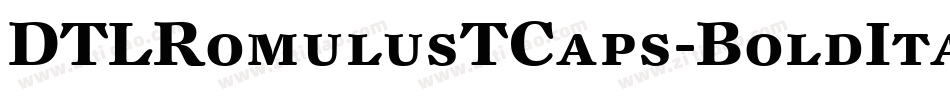 DTLRomulusTCaps-BoldItalic字体转换