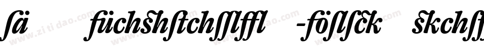 DTLCaspariT-BoldItalic字体转换