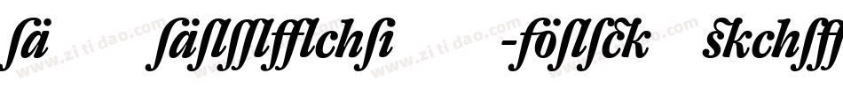 DTLDorianST-BoldItalic字体转换