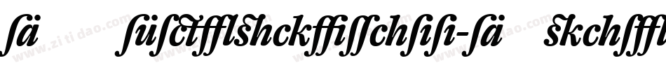 DTLFleischmann-DItalicAlt字体转换