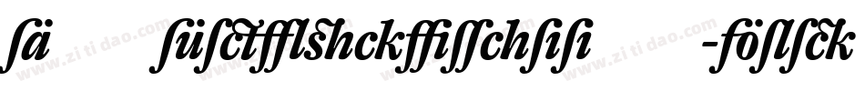DTLFleischmannST-BoldItalic字体转换