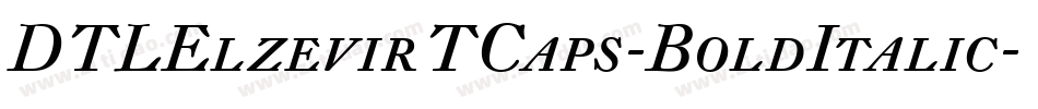 DTLElzevirTCaps-BoldItalic字体转换