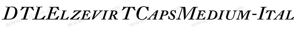 DTLElzevirTCapsMedium-Italic字体转换
