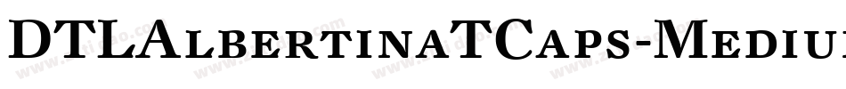 DTLAlbertinaTCaps-MediumItalic字体转换