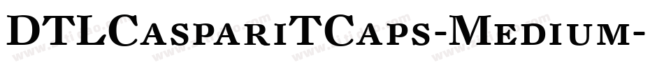 DTLCaspariTCaps-Medium字体转换