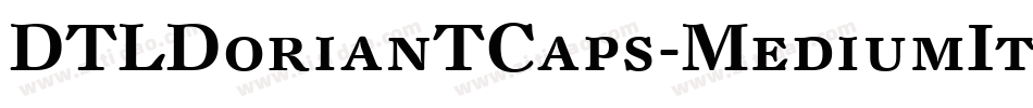 DTLDorianTCaps-MediumItalic字体转换