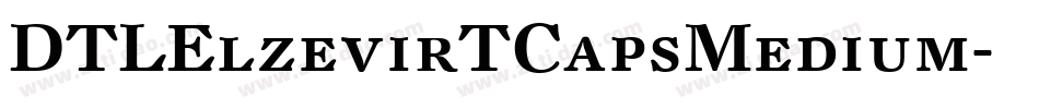DTLElzevirTCapsMedium字体转换