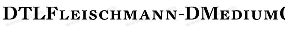 DTLFleischmann-DMediumCaps字体转换