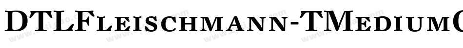 DTLFleischmann-TMediumCaps字体转换