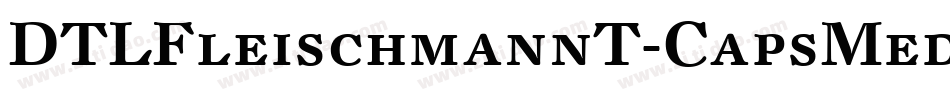 DTLFleischmannT-CapsMedium字体转换