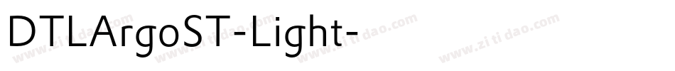 DTLArgoST-Light字体转换