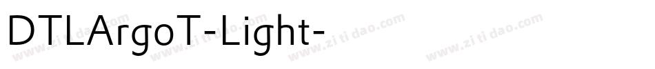 DTLArgoT-Light字体转换