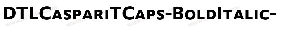 DTLCaspariTCaps-BoldItalic字体转换