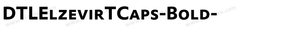 DTLElzevirTCaps-Bold字体转换