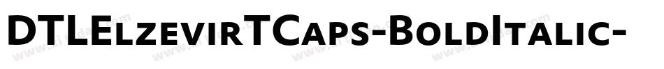 DTLElzevirTCaps-BoldItalic字体转换