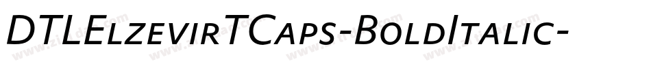DTLElzevirTCaps-BoldItalic字体转换