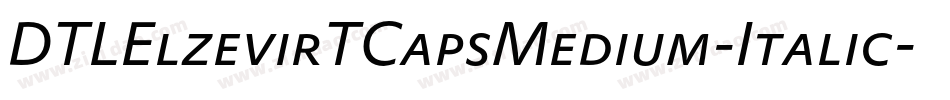 DTLElzevirTCapsMedium-Italic字体转换