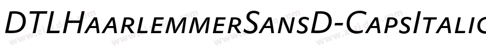 DTLHaarlemmerSansD-CapsItalic字体转换