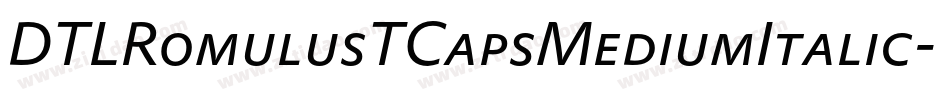 DTLRomulusTCapsMediumItalic字体转换