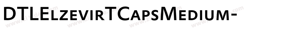 DTLElzevirTCapsMedium字体转换