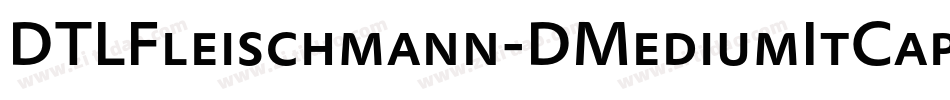 DTLFleischmann-DMediumItCaps字体转换