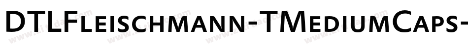 DTLFleischmann-TMediumCaps字体转换